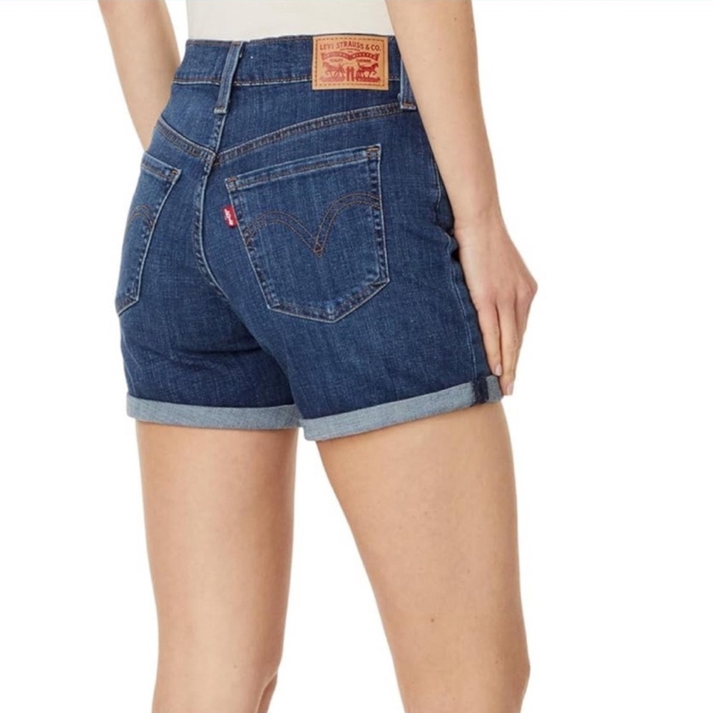 Levi's Mid Length Cuffed Denim Jean Shorts 29